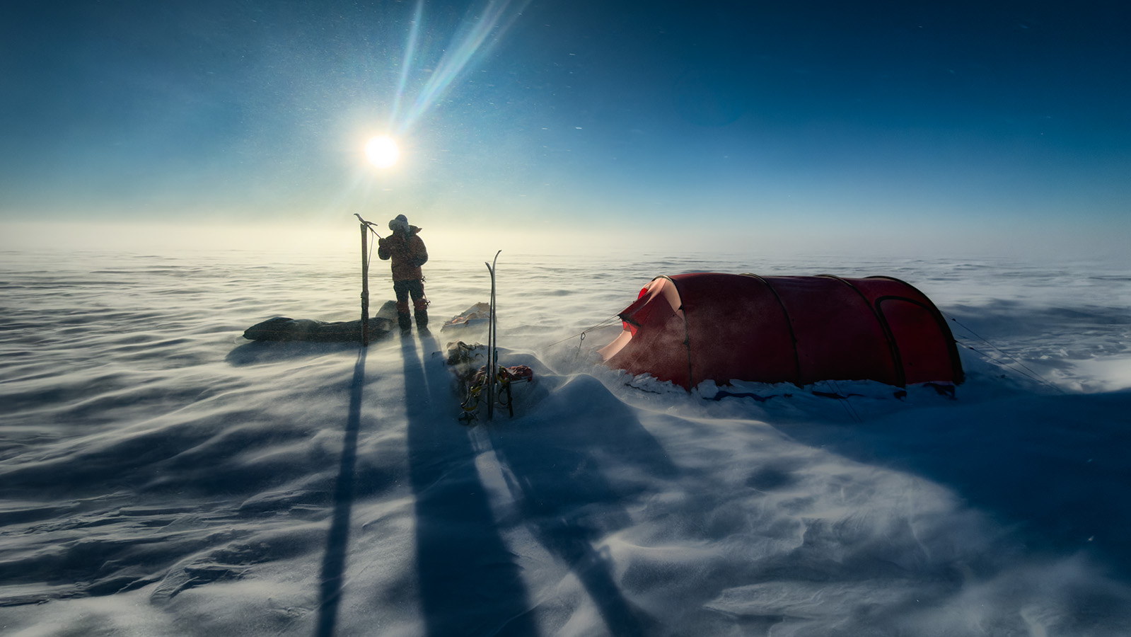 Filming and photographing stills on an expedition