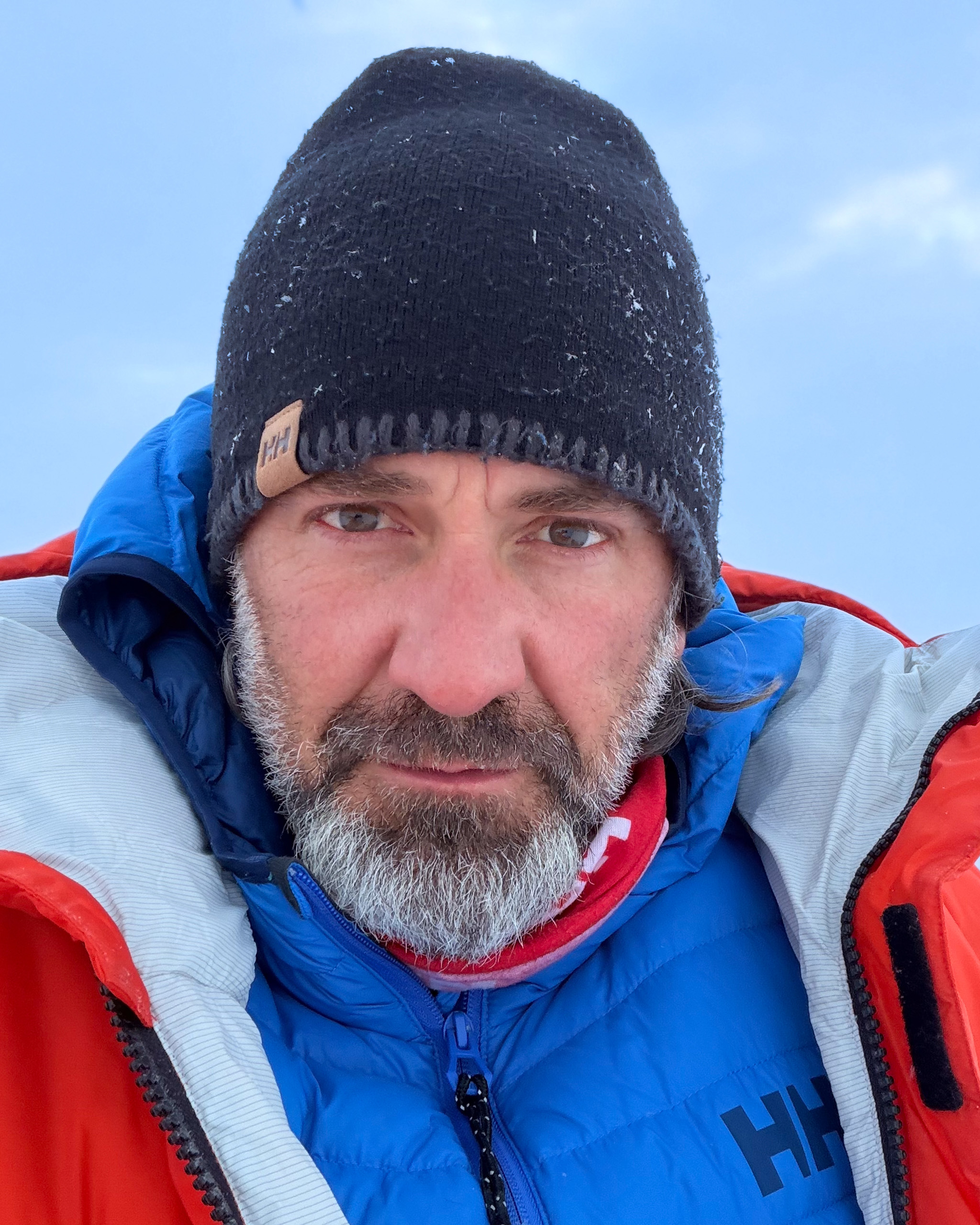 Gerry van der Walt on the ice in Svalbard
